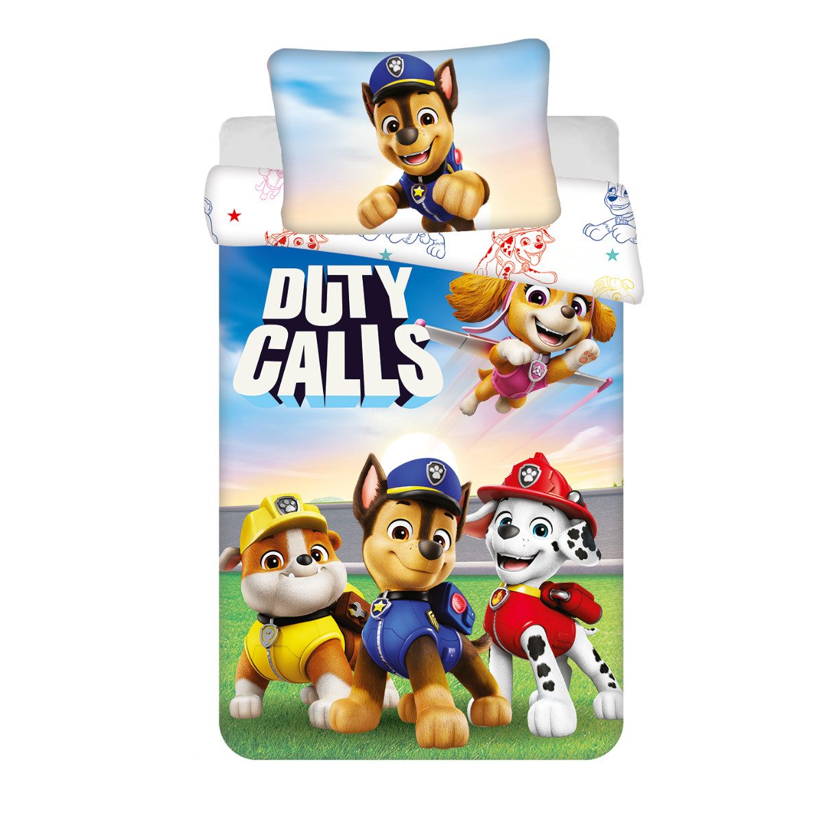 Cerda Kinderbettwäsche Paw Patrol Bettwäsche-Set für Kinderbett 100x135 cm + 40x60 cm