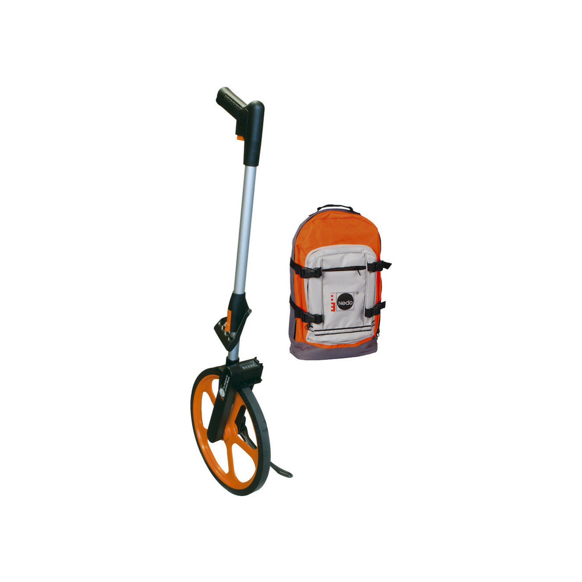 Nedo Maßband Nedo Leichtmessrad Econo, Radumfang 1 m, mit Trekking-Rucksack