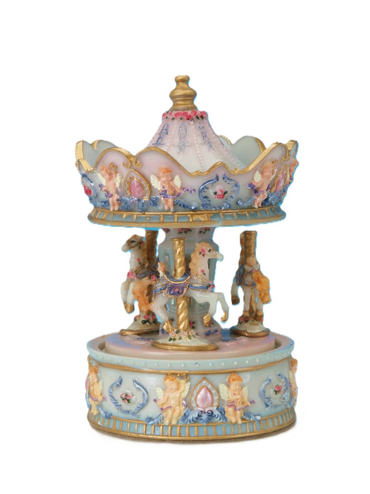 Musicboxworld Spieluhr Karussell Engel klein