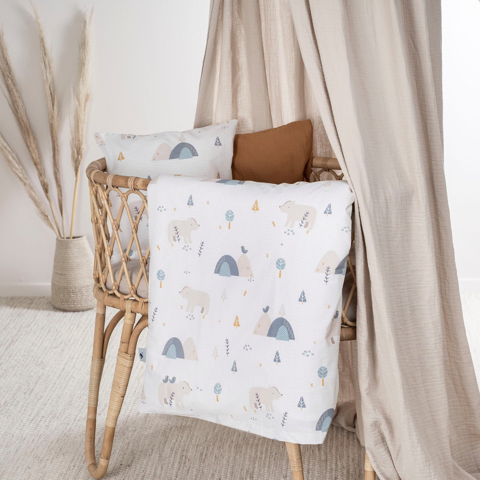 Julius Zöllner Kinderbettwäsche Mountain Bear, Renforcé, günstig online kaufen