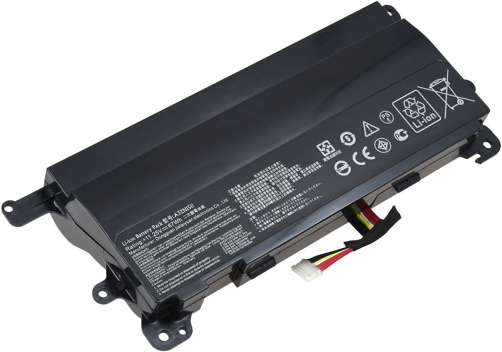 Powery Akku für Asus ROG G752V Laptop-Akku 5950 mAh (11.25 V)