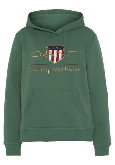 Gant Sweatshirt »Archive Shield Sweat Hoodie« mit schöner Logo-Stickerei vorne