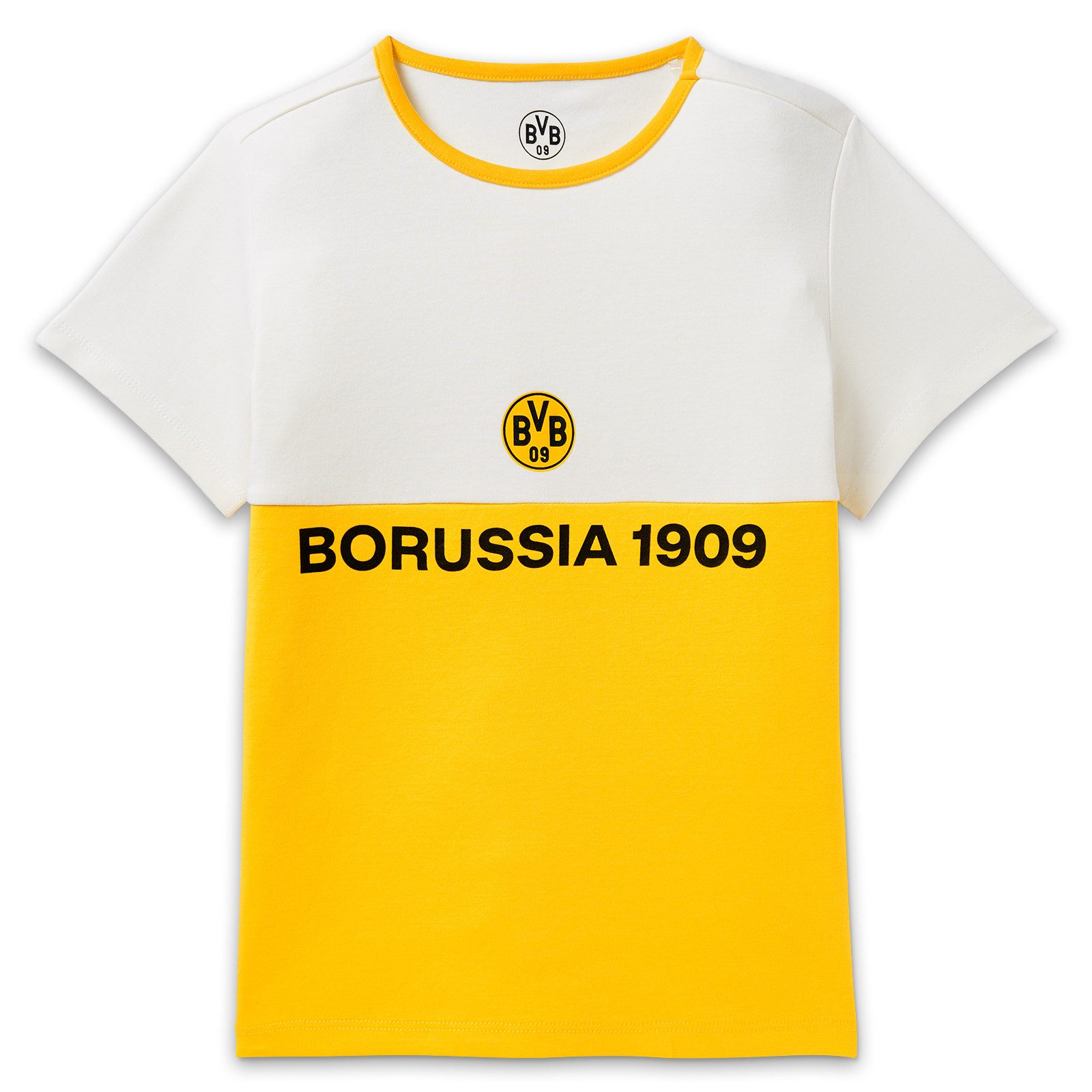BVB T-Shirt BVB T-Shirt Colorblock Kinder gelb (1-tlg)