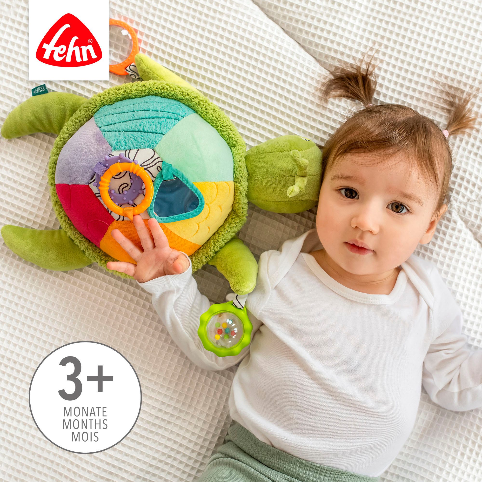 Fehn Greifspielzeug Activity-Meeresschildkröte XL