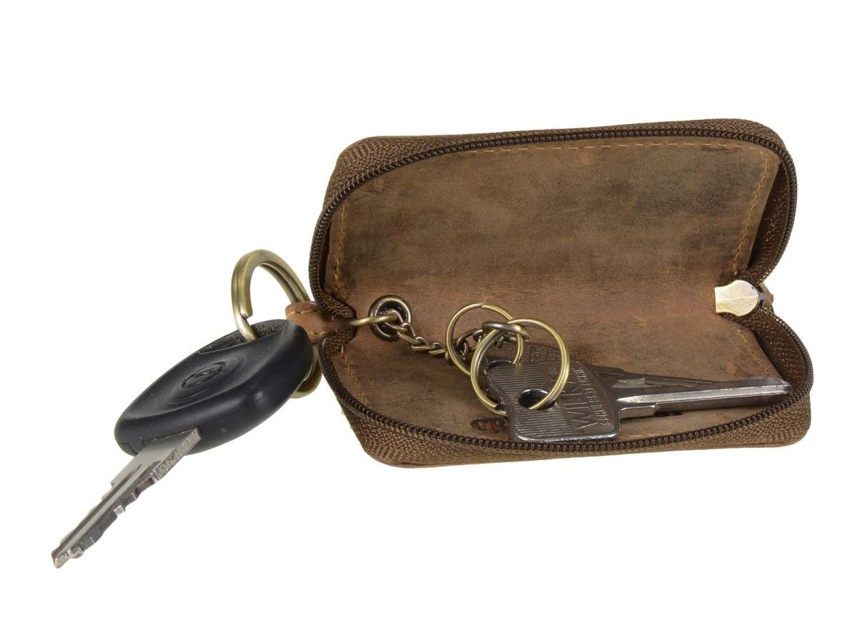 Schlüsseletui, Greenburry Vintage, Schlüsseltasche Leder