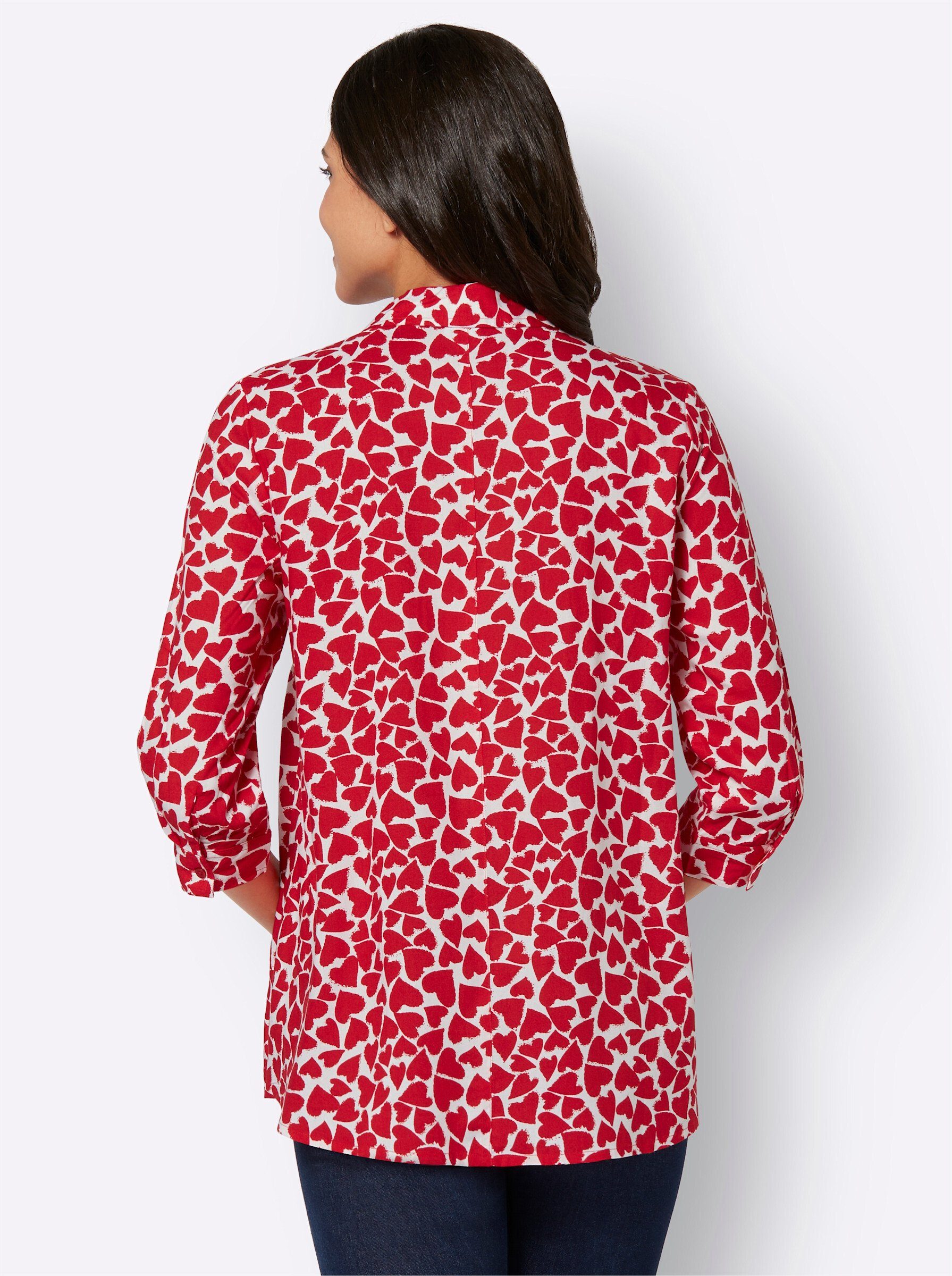 Sieh an! Klassische Bluse Longbluse günstig online kaufen