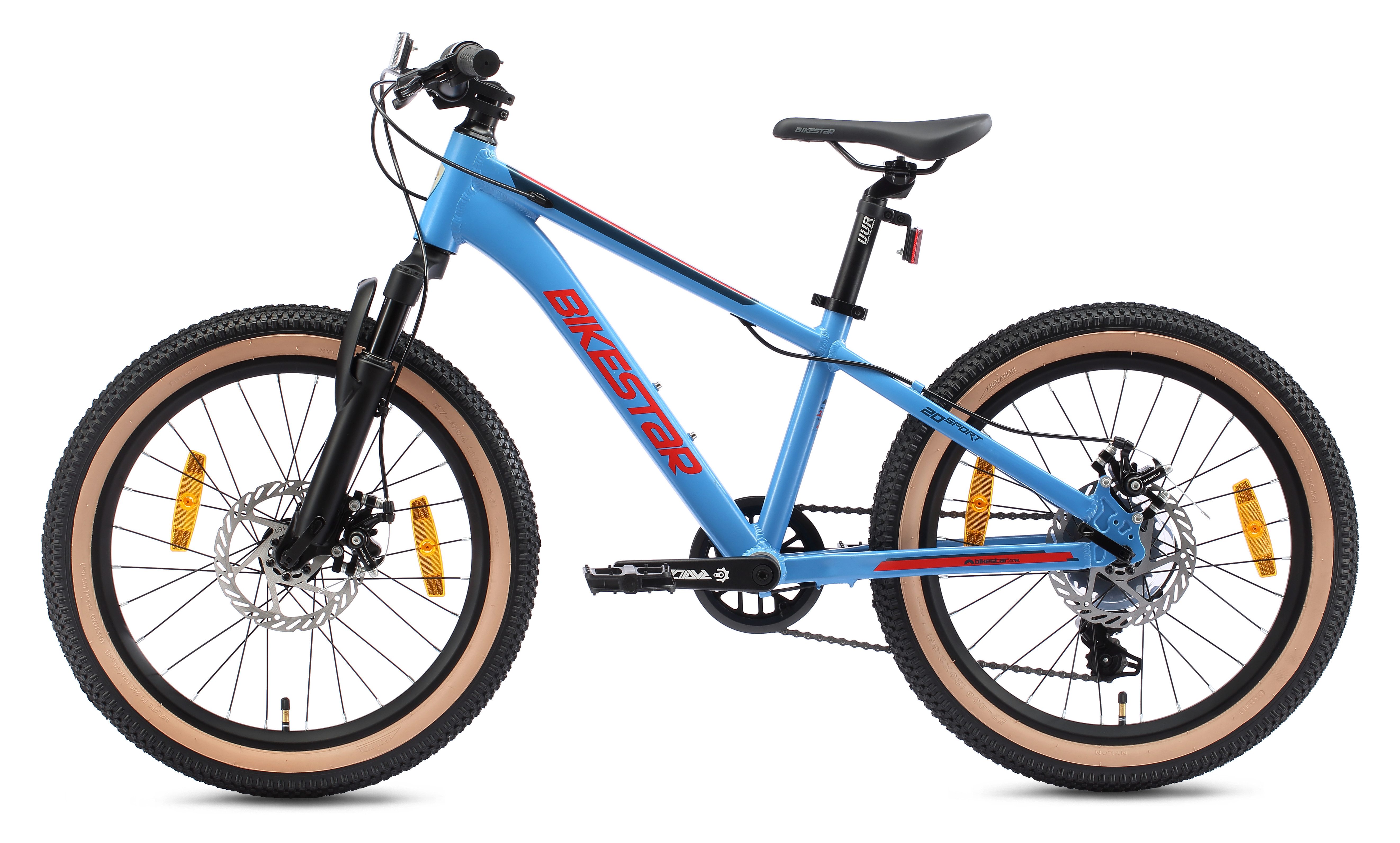 Bikestar Jugendfahrrad, 7 Gang Shimano RD-TY21 Schaltwerk, Kettenschaltung