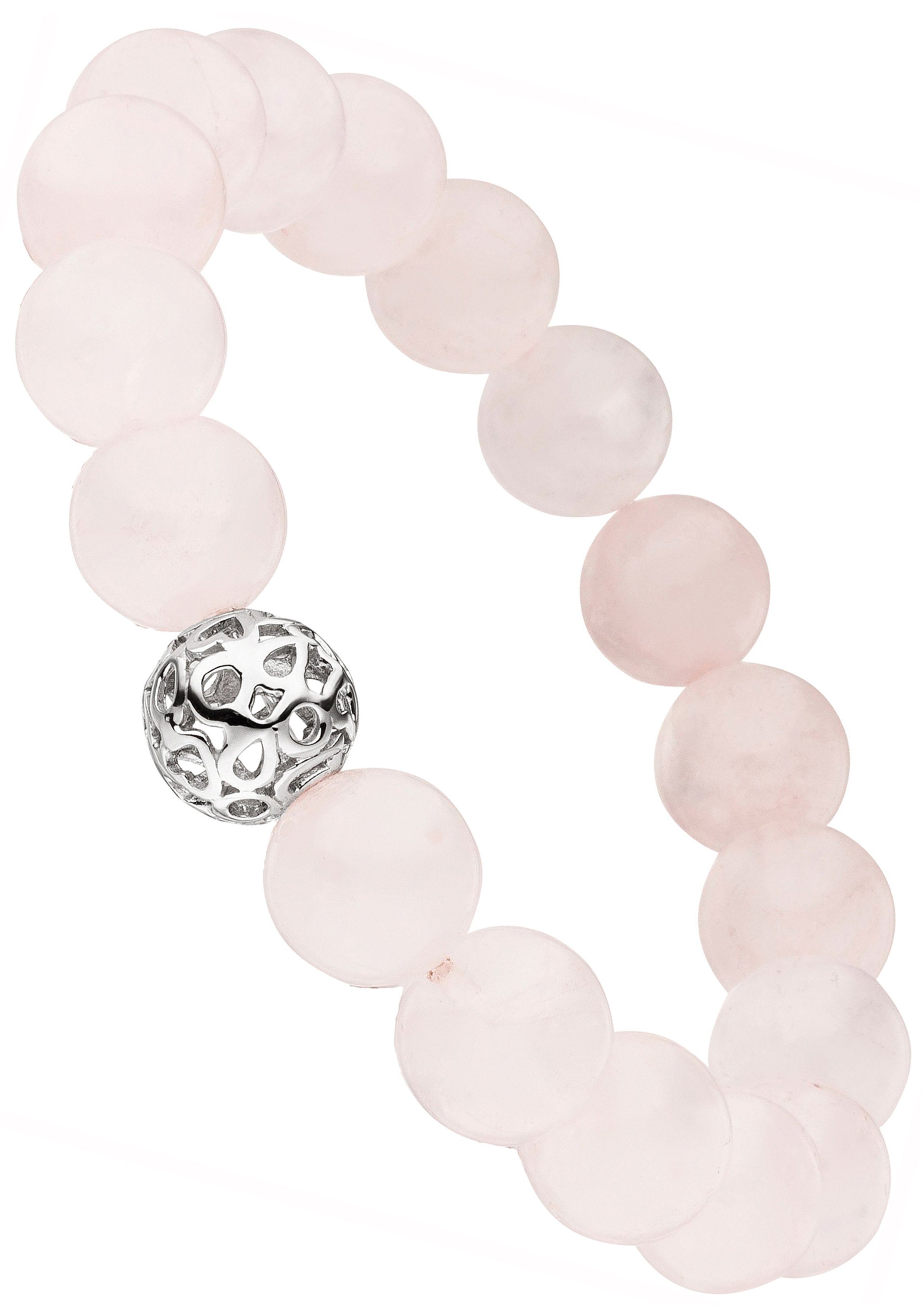 JOBO Armband, mit Rosenquarz und 925 Silber günstig online kaufen