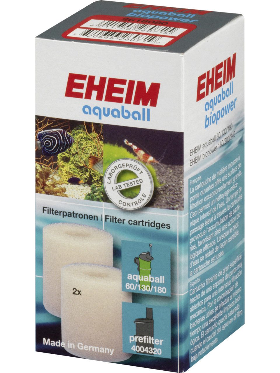 EHEIM Aquariumfilter Eheim Filterpatrone für Aquaball 60/130/180 und
