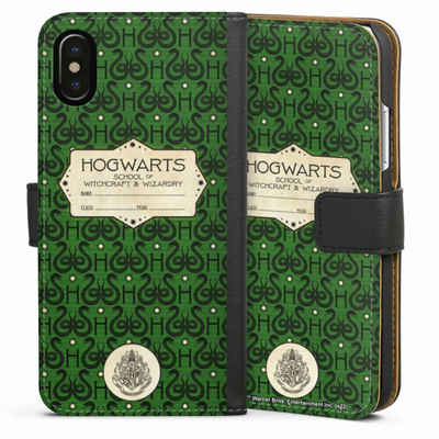 DeinDesign Handyhülle Hogwarts Phantastische Tierwesen Offizielles Lizenzprodukt, Apple iPhone X Hülle Handy Flip Case Wallet Cover Handytasche Leder