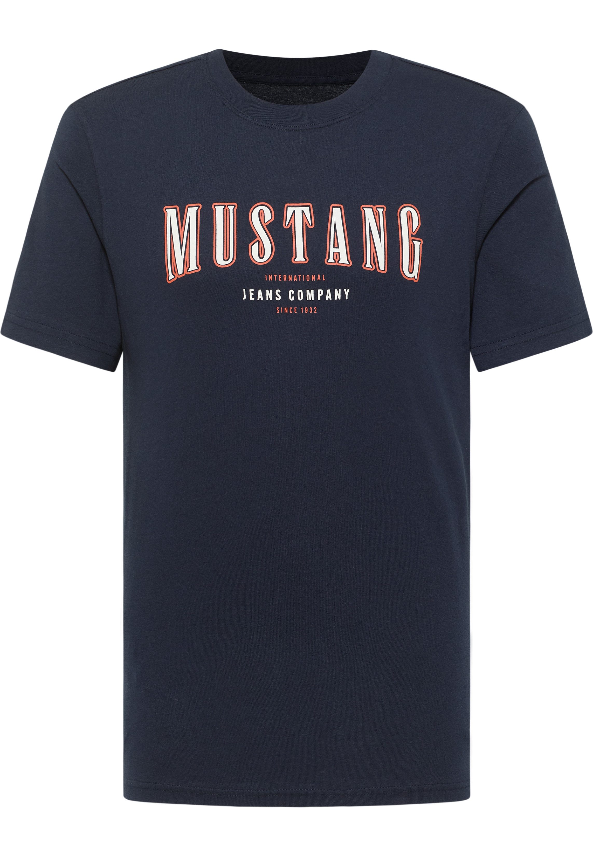 MUSTANG Kurzarmshirt Style Austin mit Logo-Print günstig online kaufen