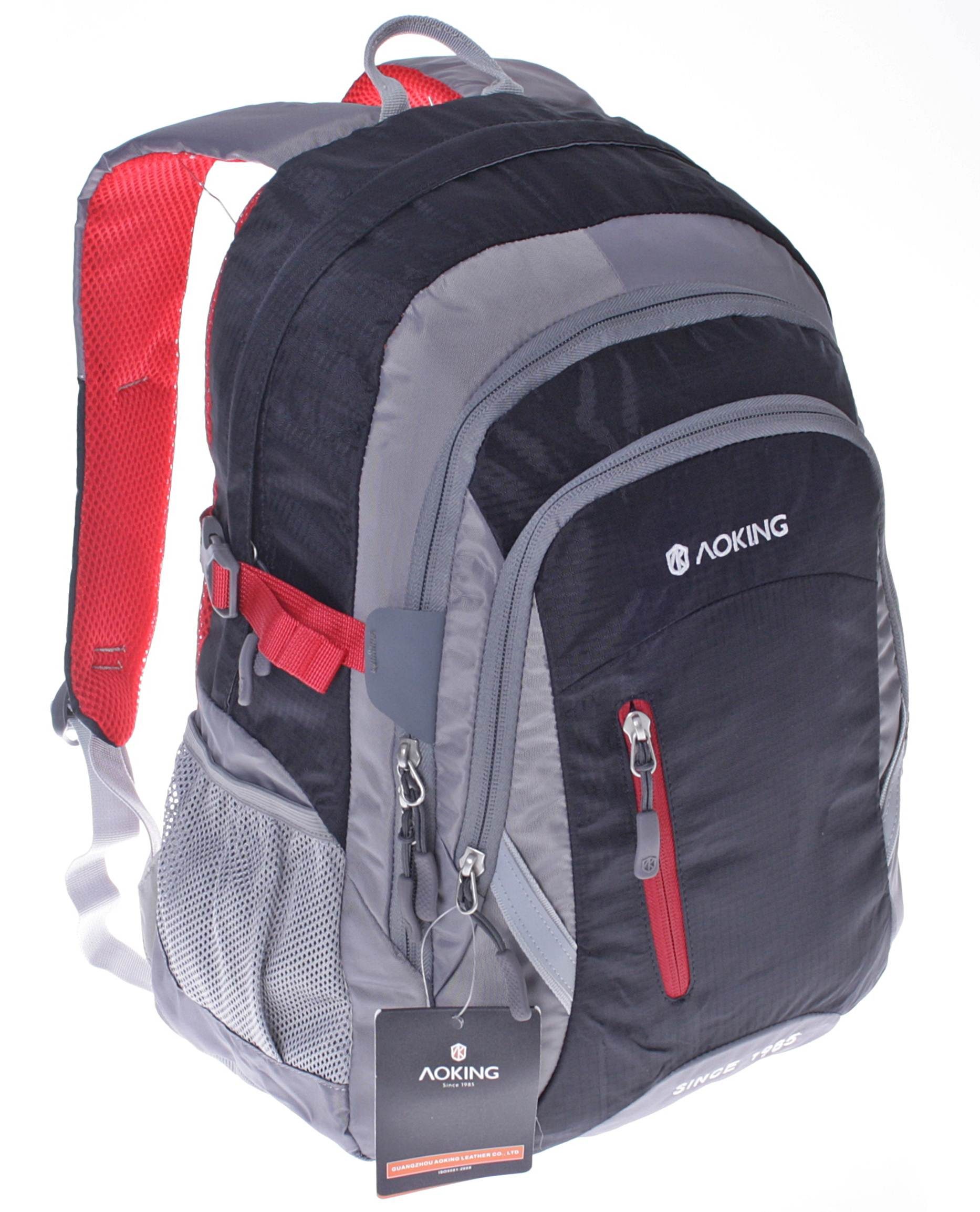 SHG Freizeitrucksack Rucksack Schulrucksack Sportrucksack Laptoprucksack Tagesrucksack (Schwarz)