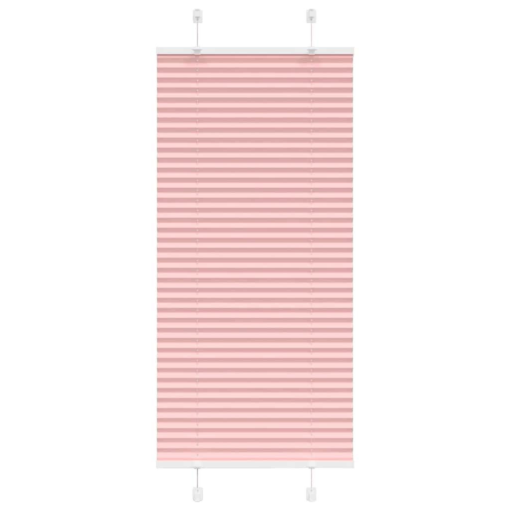 vidaXL Jalousie Plissee Rosa 65x150 cm Stoffbreite 64,4 cm Polyester
