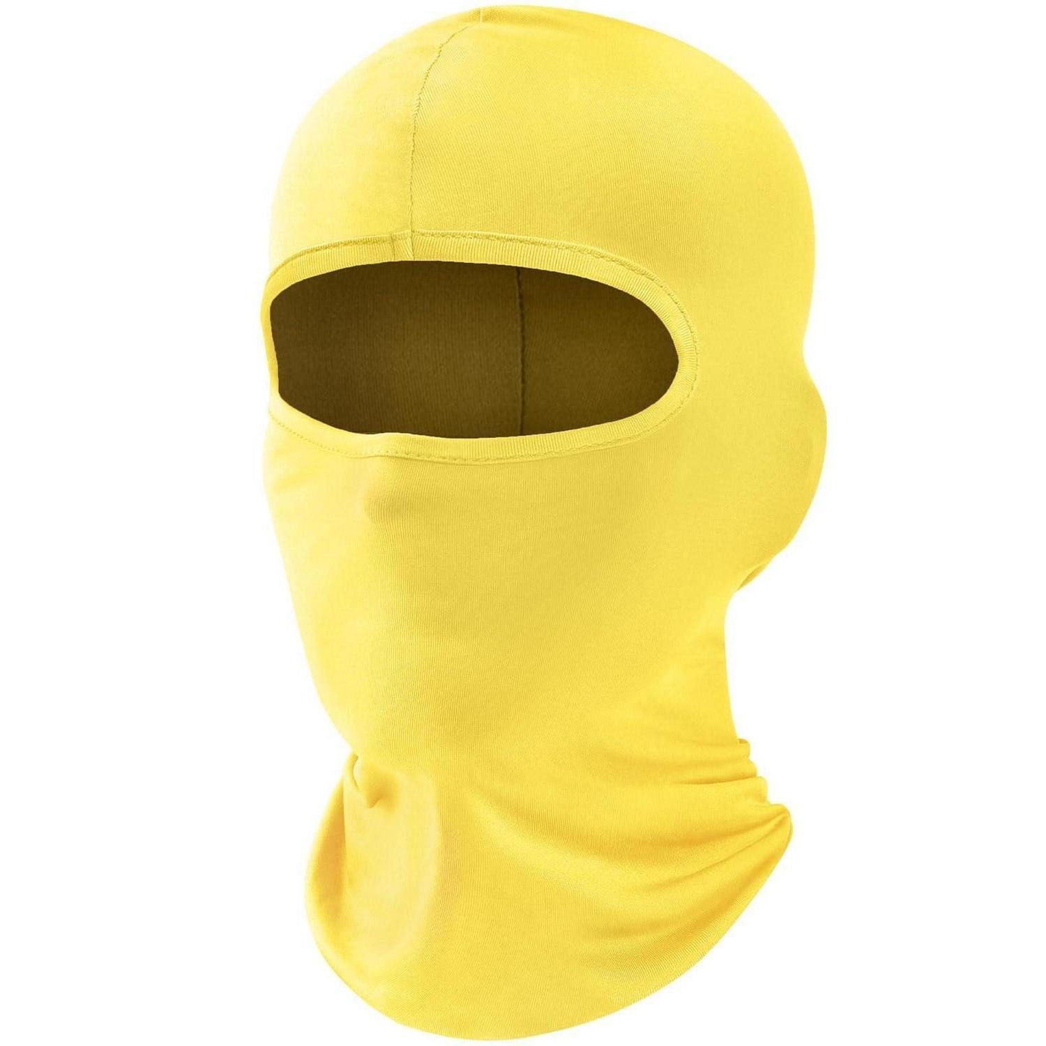 LuxusKollektion Sturmhaube Sturmhaube Balaclava Motorrad UV Schutz Herren Einheitsgröße Gelb