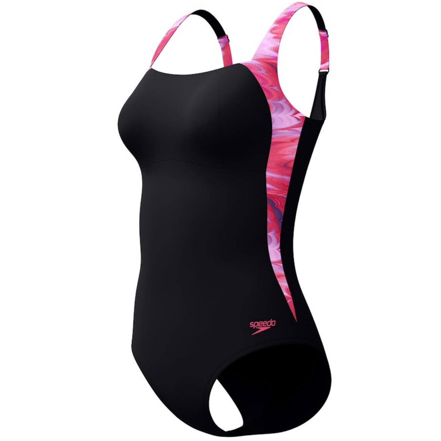 Speedo Badeanzug Shaping Lunaelustre Badeanzug mit verstellbaren Trägern mit Sharping Effekt