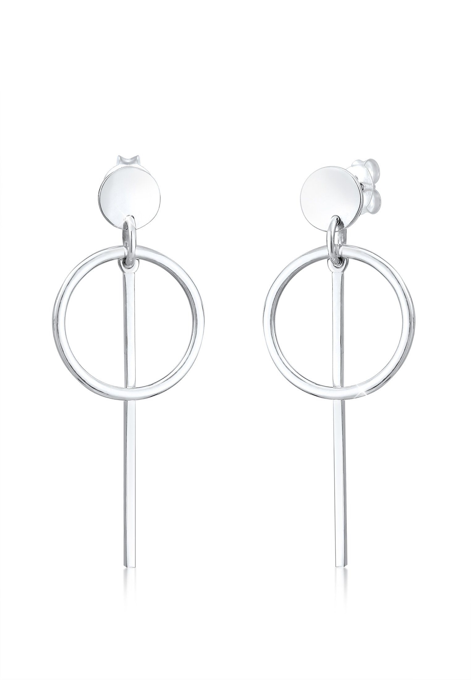 Elli Paar Ohrhänger Hänger Plättchen Kreis Basic 925 Silber günstig online kaufen