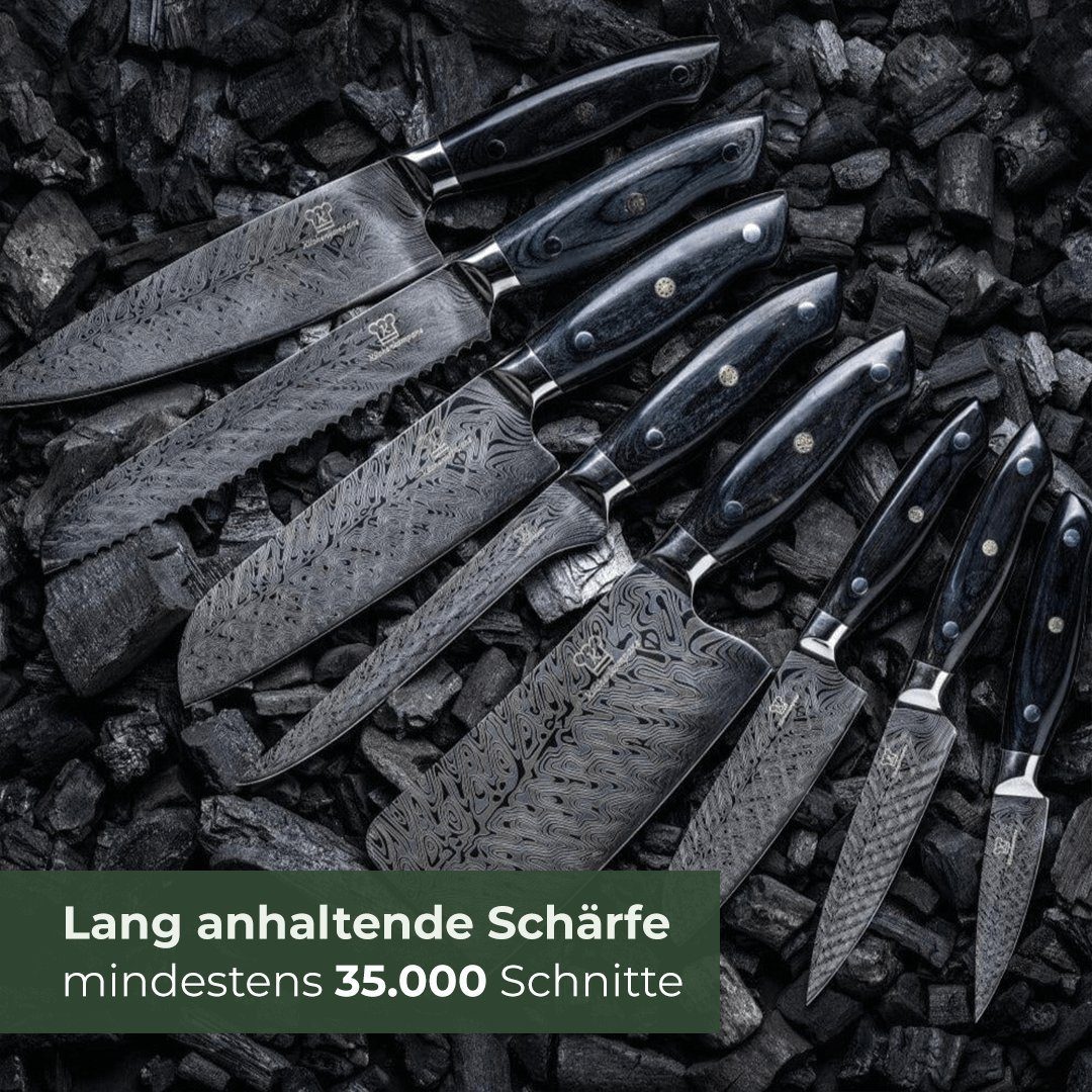 Küchenkompane Messer-Set Asiatisches Messerset Kumai 8-teiliges Küchenmesser Set Premium (8-tlg)
