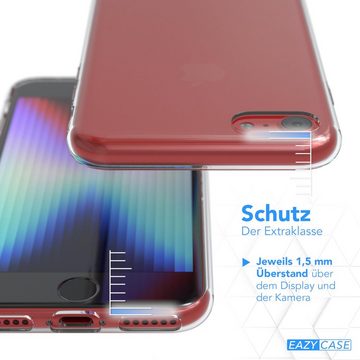 EAZY CASE Handyhülle Slimcover Clear für iPhone SE 2022/20, iPhone 8/7 4,7 Zoll, durchsichtige Hülle Ultra Dünn Silikon Backcover TPU Telefonhülle Klar