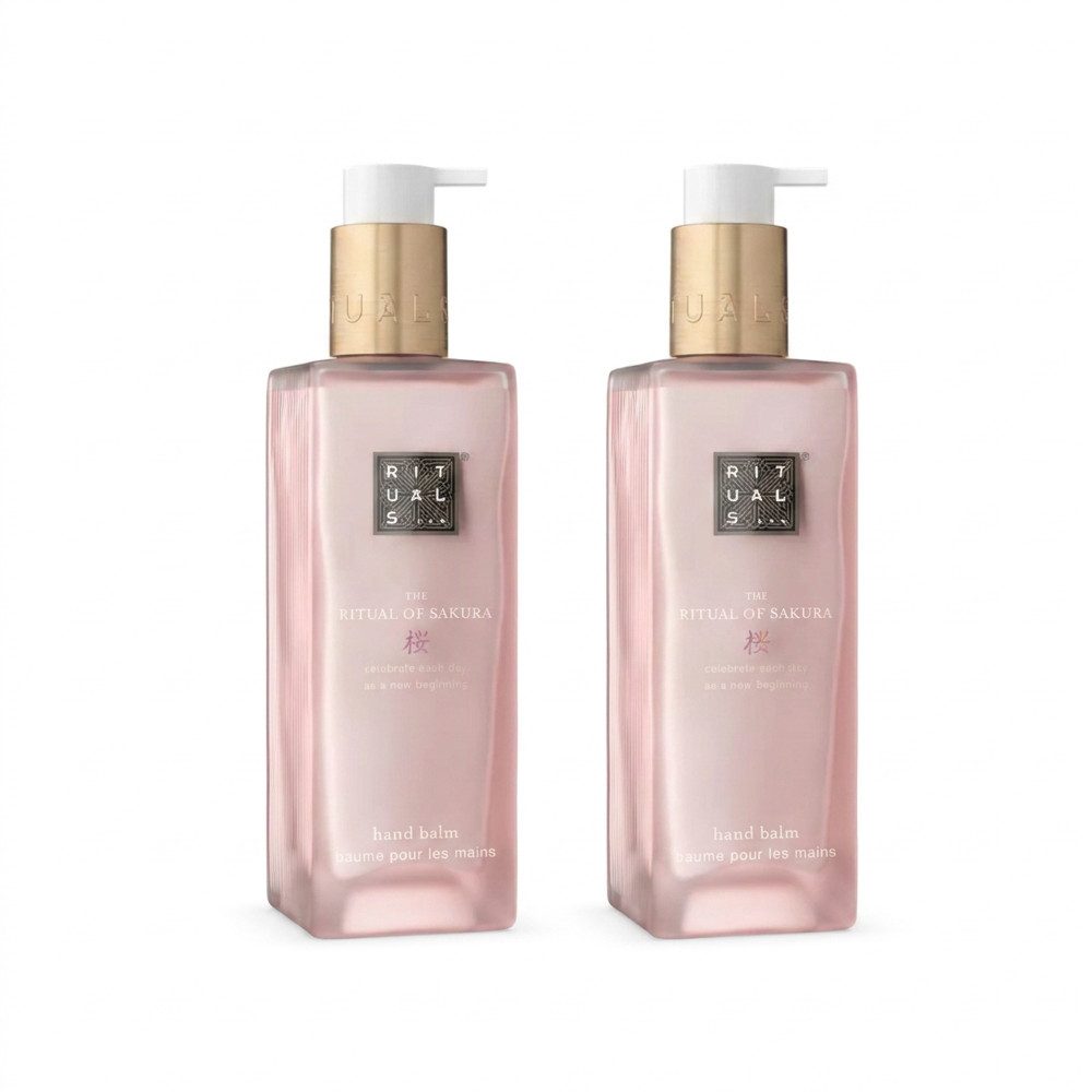 Rituals Handbalsam RITUALS The Ritual of Sakura Hand Balm 2er Set, 1-tlg., Praktisches 2er Set für die regelmäßige Handpflege