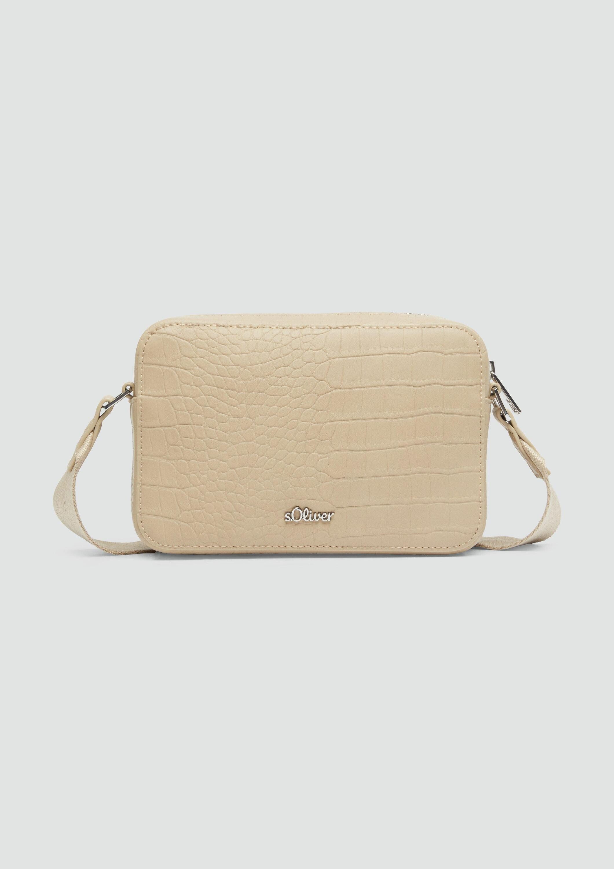 s.Oliver Umhängetasche Tasche, Kunstleder-Tasche in Reptilleder-Optik