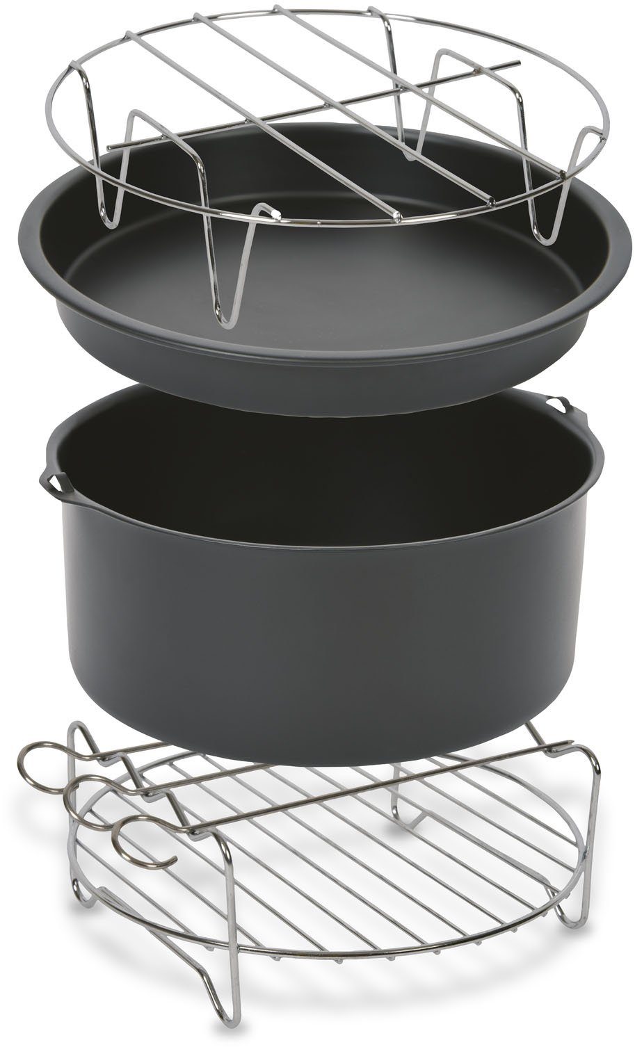 Tefal Küchenmaschinen Zubehör-Set für Heißluftfritteuse Tefal Easy Fry XL, für Easy Fry Classic EY201, Deluxe EY401, Precision EY401, XA1120