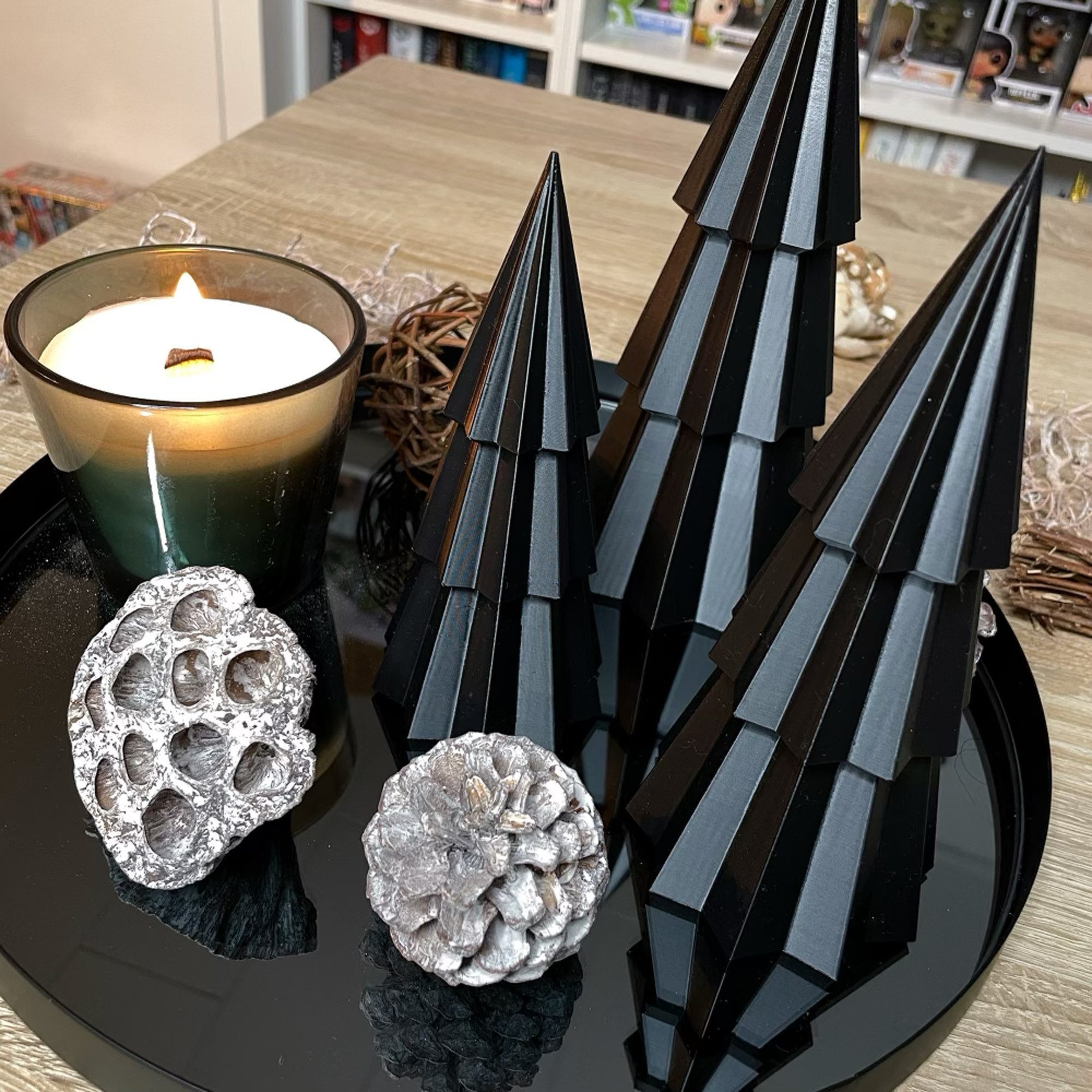 Der Krämer Dekobaum Tannenbäume Weihnachtsbäume 3er-Set