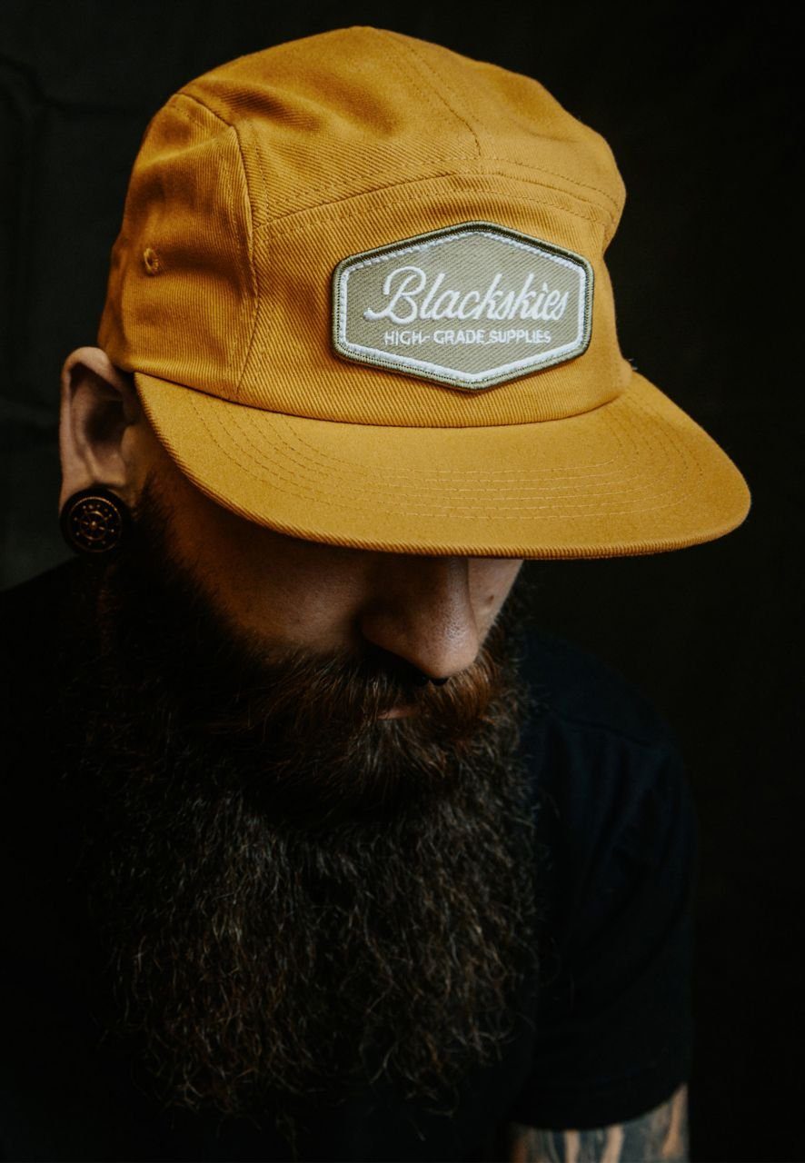Blackskies - Mustard Cap 5-Panel Snapback Osis Cap