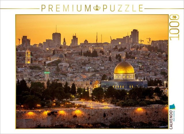 CALVENDO Puzzle CALVENDO Puzzle Tempelberg, Jerusalem 1000 Teile Lege-Größe 64 x 48 cm Foto-Puzzle Bild von Jens Benninghofen, 1000 Puzzleteile