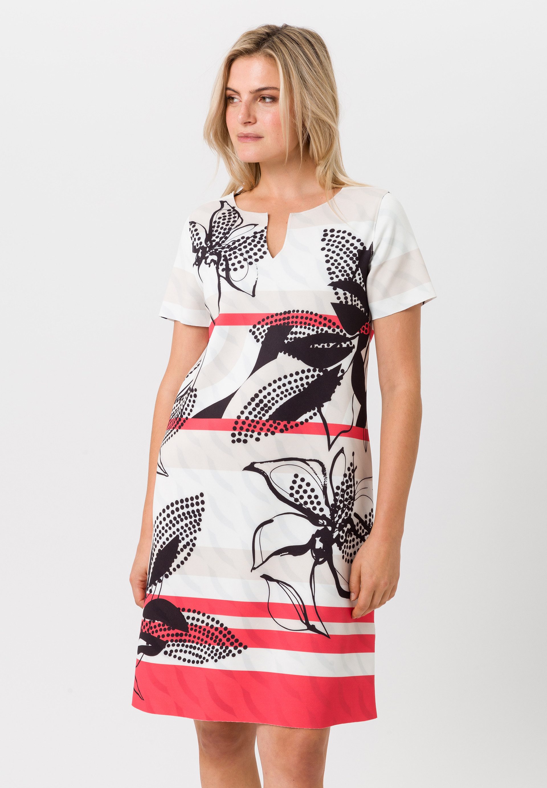 Jerseykleid in modernem Print