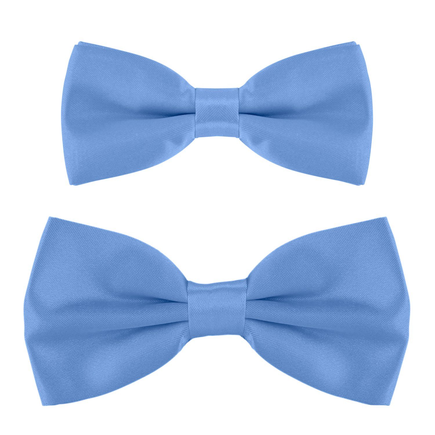 DonDon Fliege DonDon Vater-Sohn Fliegen Set im Partnerlook (2er Set, 2-St) verstellbar