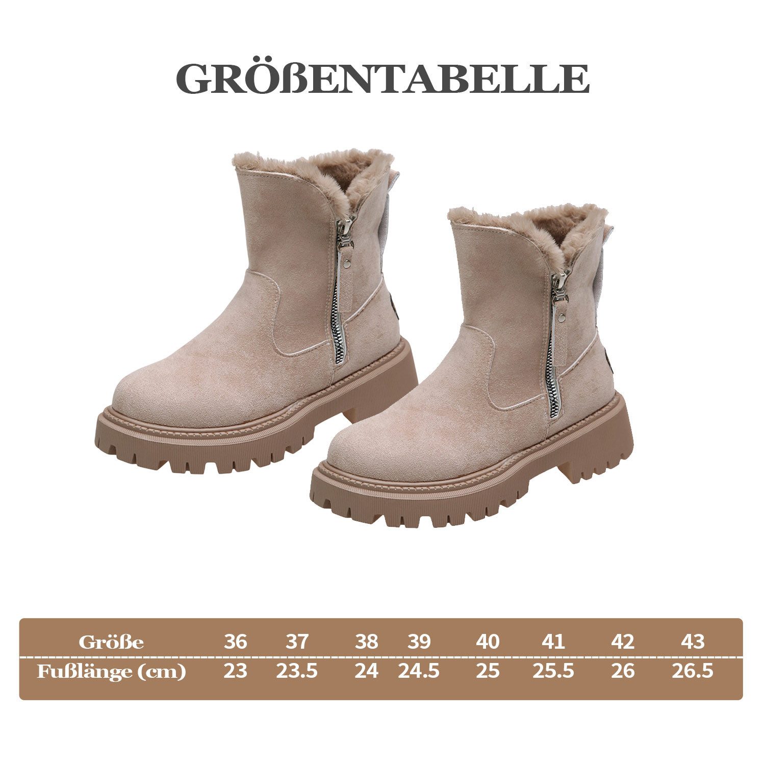 Refttenw Schneestiefel Damen mit Warm Gefüttert günstig online kaufen