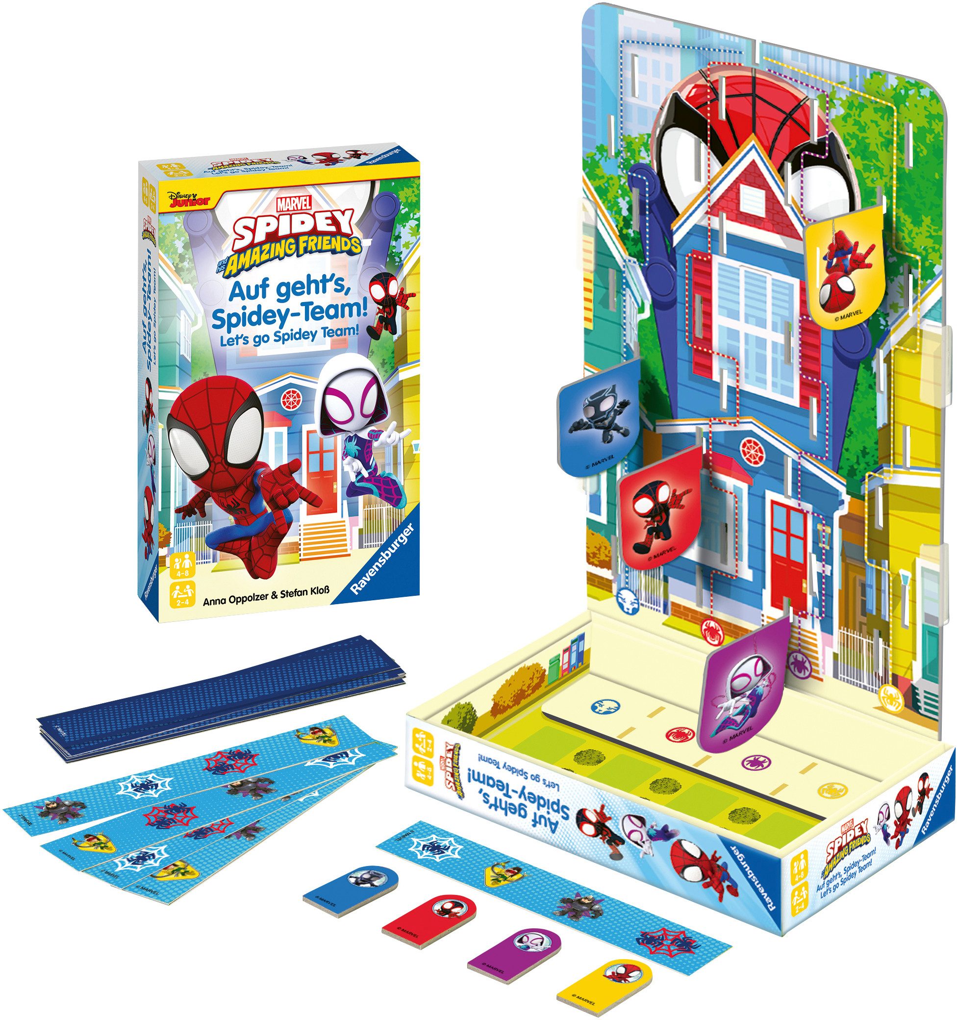 Ravensburger Spiel Spidey and his Amazing Friends - Auf geht's, Spidey-Team!, Mitbringspiel, Made in Europe