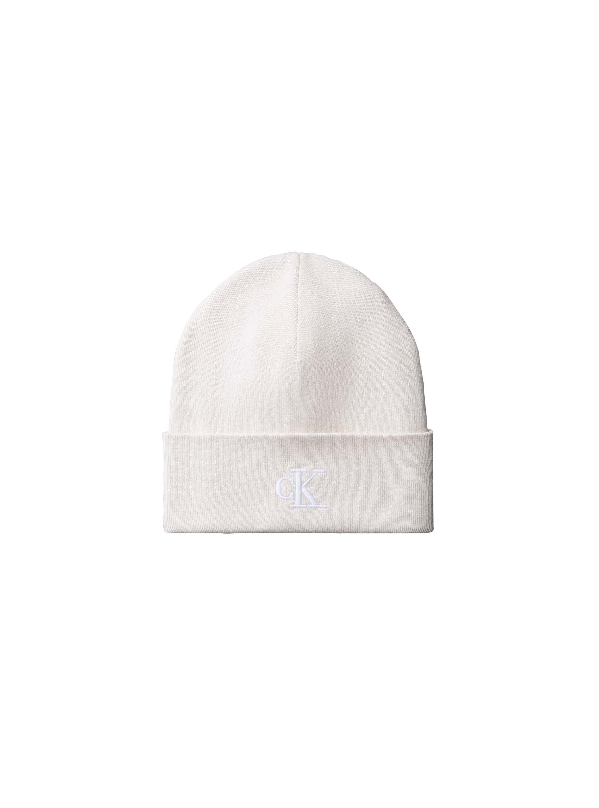 Calvin Klein Beanie CK FINE RIB BEANIE Regular fit mit Markenlogo