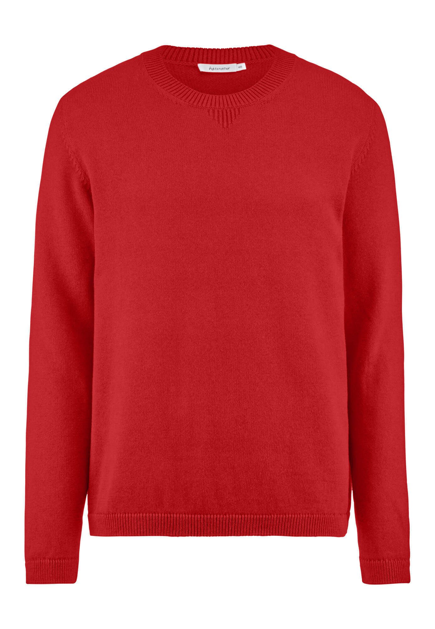 Strickpullover aus reiner Bio-Baumwolle mit Bio-Merinowolle