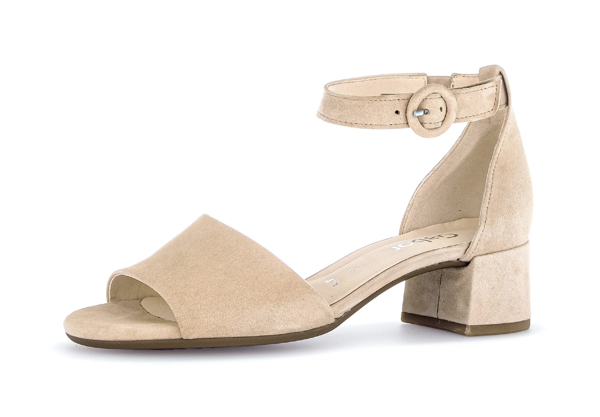 Gabor Tunis Sandalette Blockabsatz, Festtagsschuh, Abendschuh mit Zierschnalle, G-Weite
