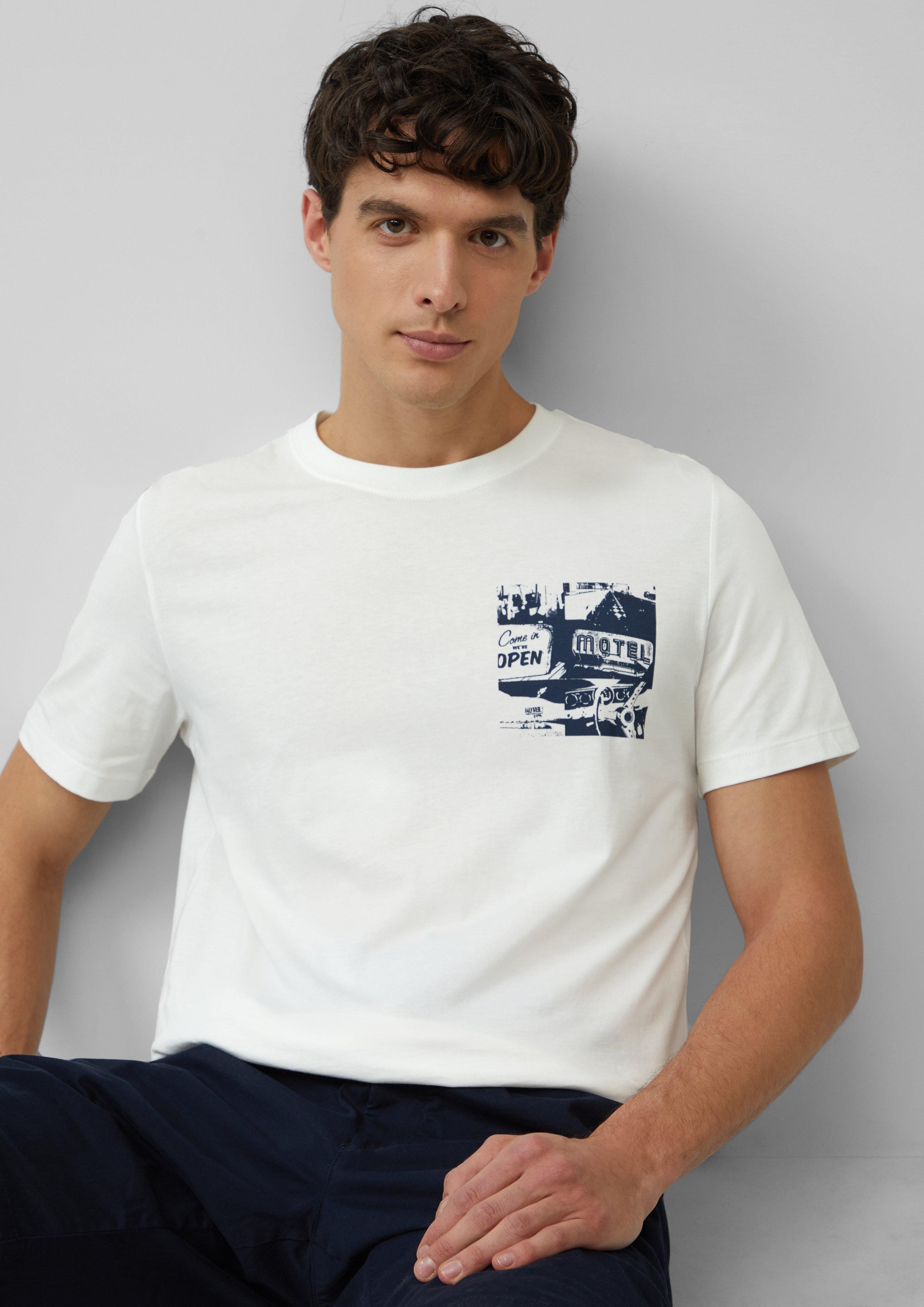 s.Oliver Kurzarmshirt T-Shirt mit Artwork Artwork günstig online kaufen