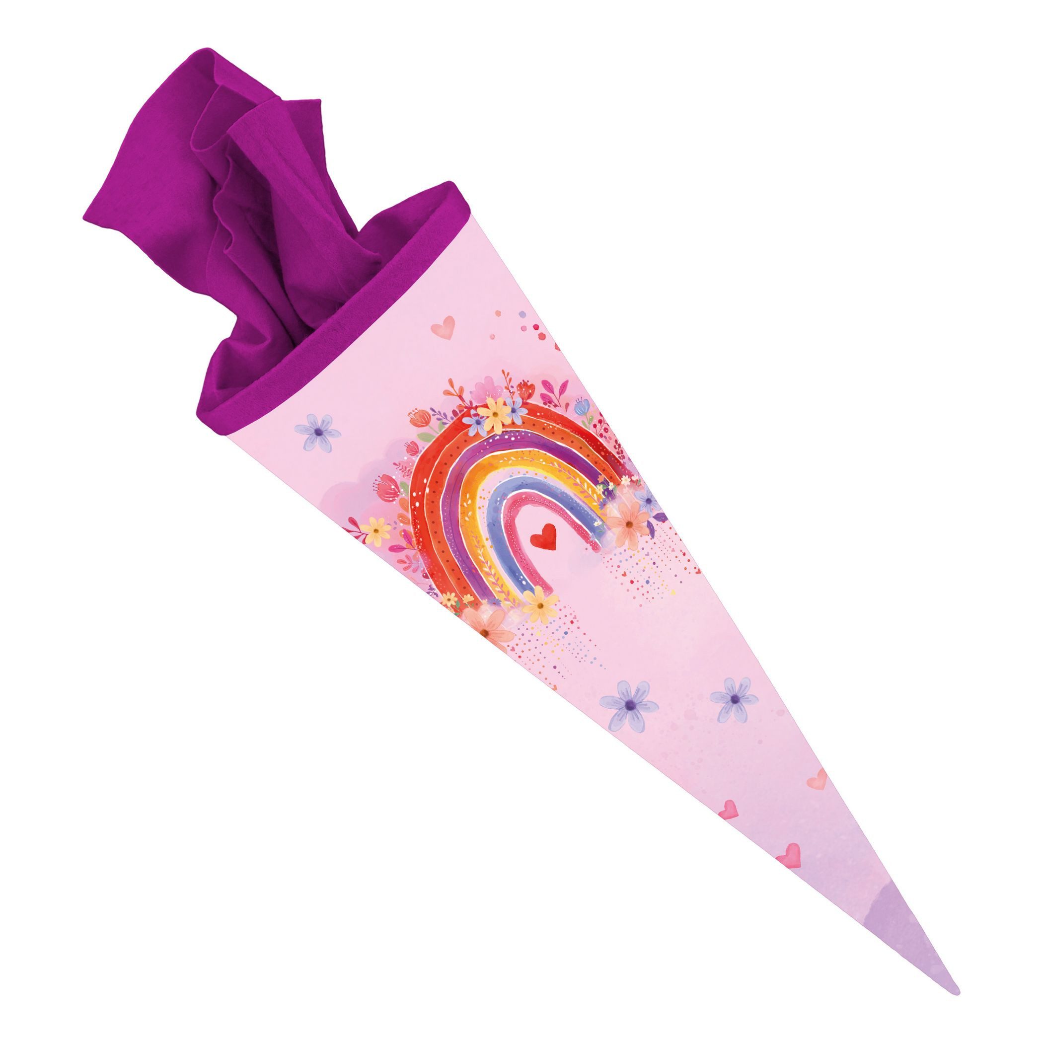 itenga Schultüte itenga Schultüte 70cm rund Motiv Regenbogen - RAINBOW DREAMS