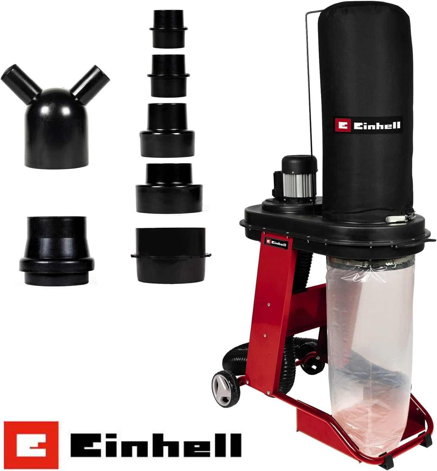 Einhell Absauganlage Einhell TE-VE 550/1 A Absauganlage 65 l 550 W, Absaugschlauch + Adaper