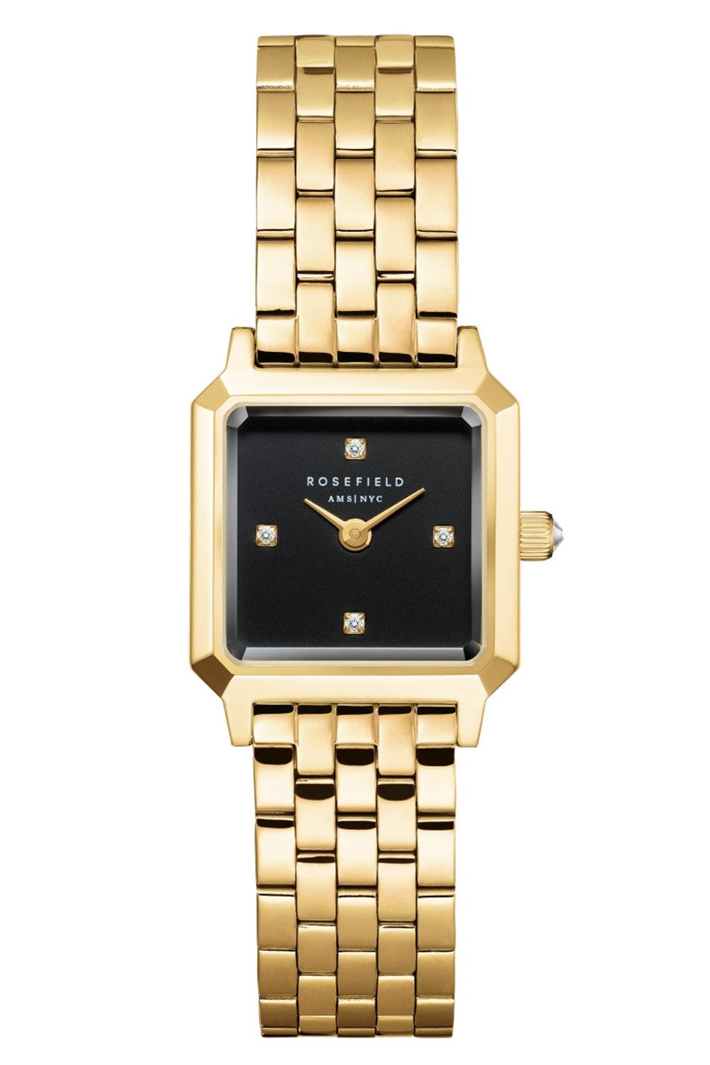 ROSEFIELD Quarzuhr Boxelle Goldfarben/Schwarz