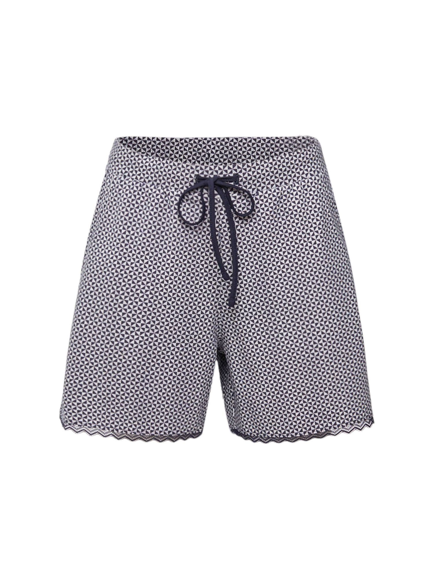 mit Print Schlafhose Esprit Jersey-Shorts NAVY