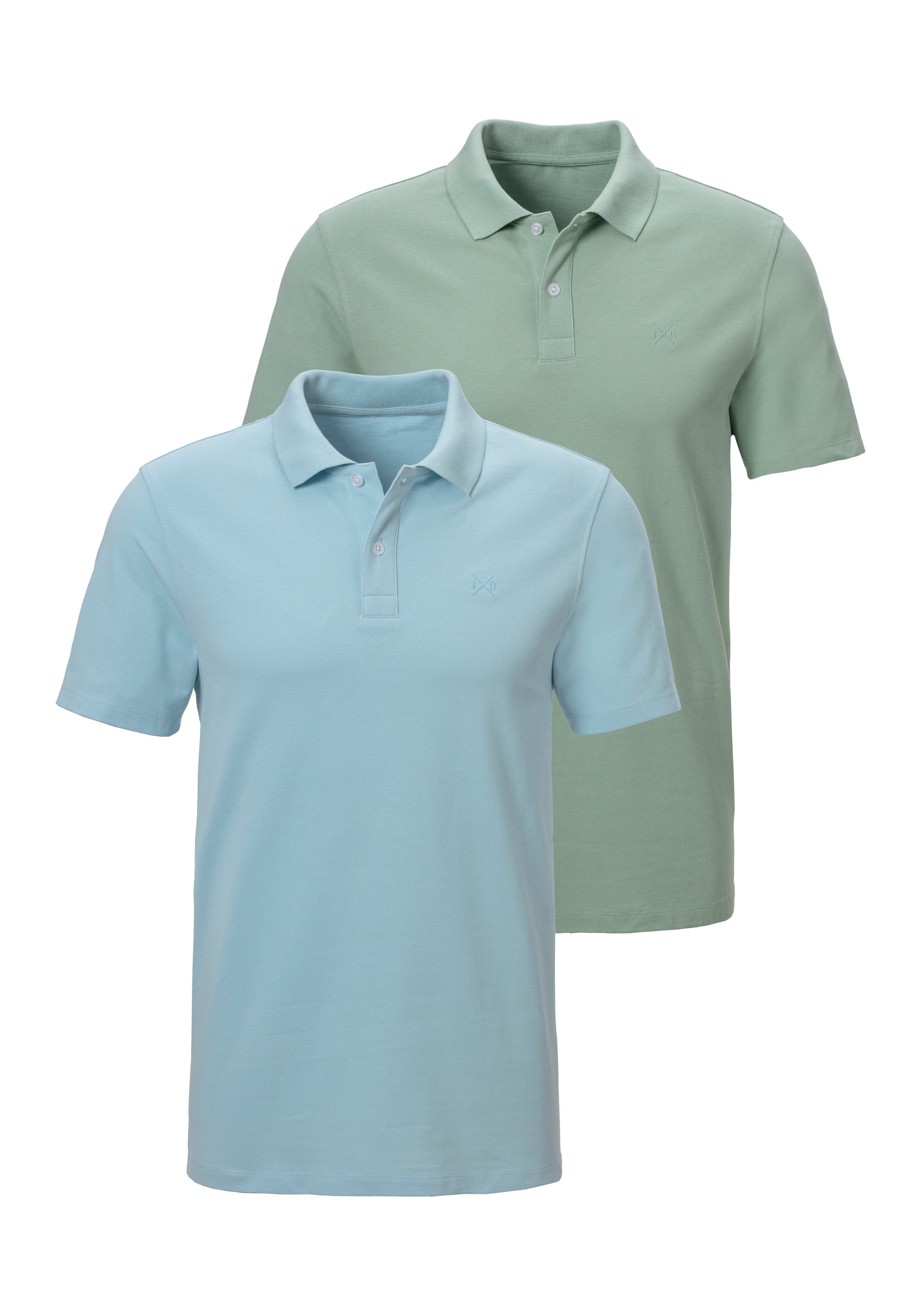 John Devin Poloshirt, (2 tlg., im-2er-Pack), mit dezenter- hochwertiger Log günstig online kaufen