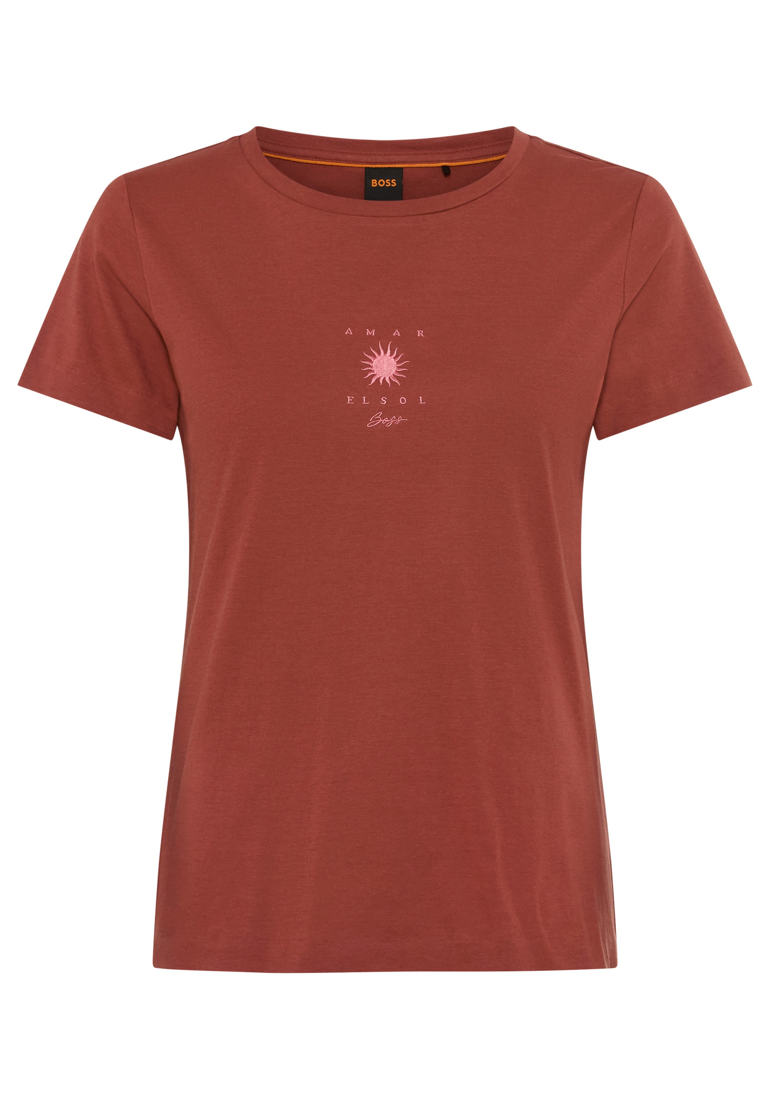 BOSS ORANGE T-Shirt Elove Premium Damenmode im Slim Fit, bestickt günstig online kaufen