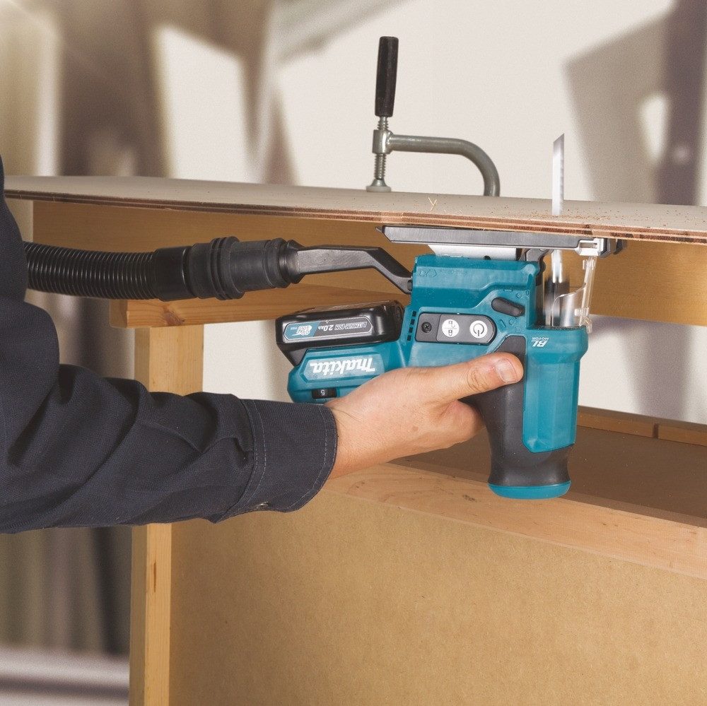 Makita Akku-Stichsäge, Pendelhubstichsäge 12V, JV102DSMJ, 90 mm, 2 x 4 Ah Li-Ion in MAKPAC 1