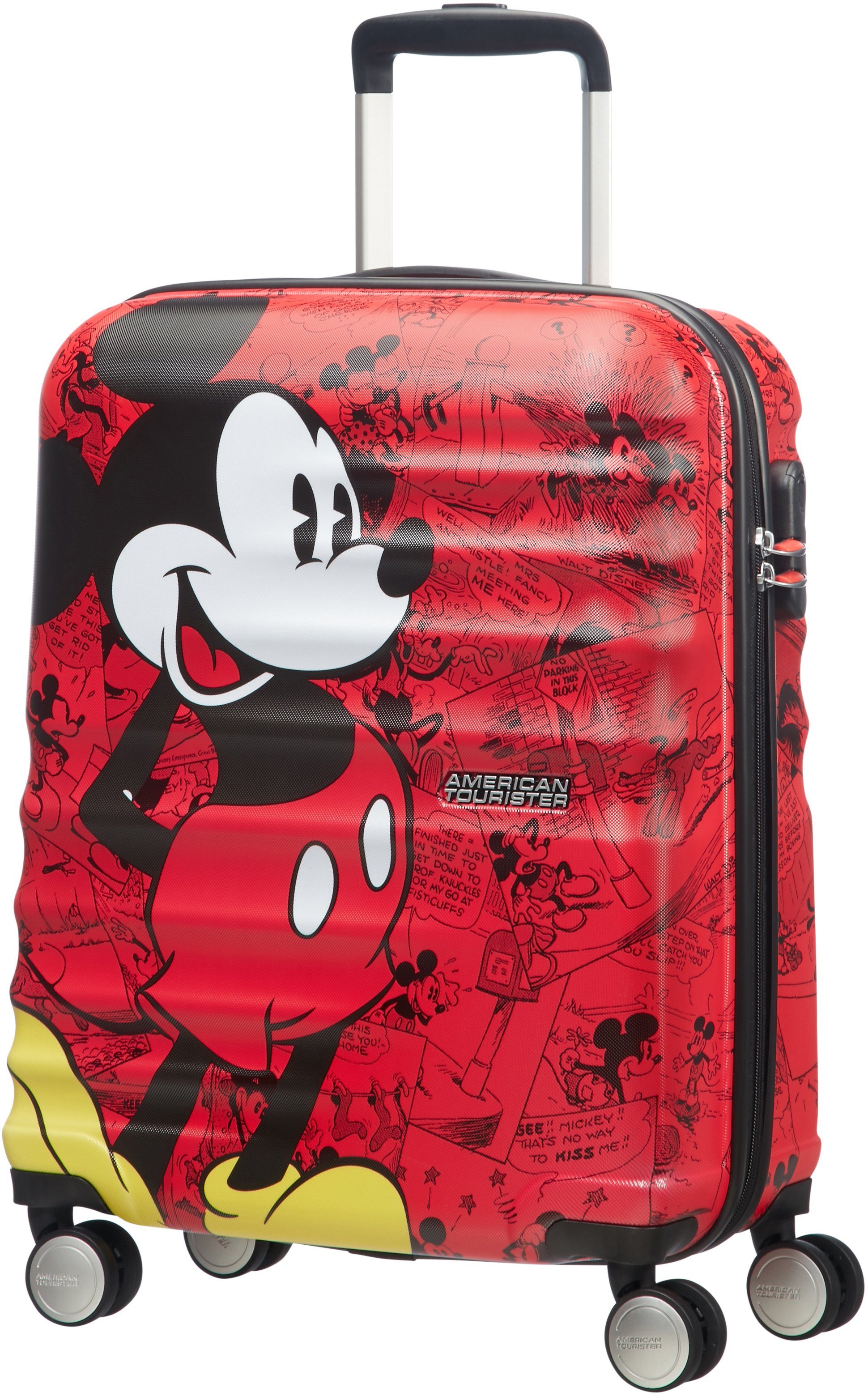 American Tourister® Hartschalen-Trolley Disney 55 cm, Comics Red Wavebreaker, Mickey recyceltem aus Rollen, Material teilweise 4