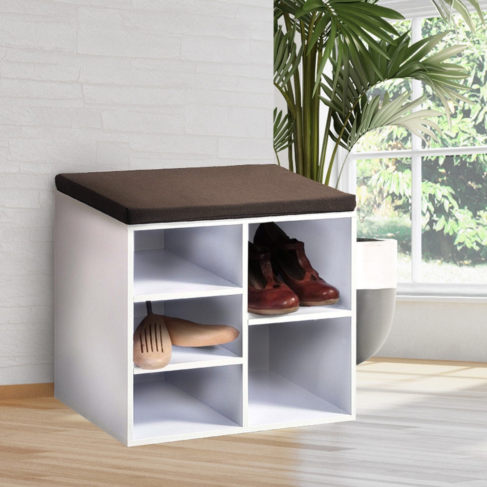 HTI-Living Schuhbank Schuhbank Katja2 (Stück, 1-St., 1 Schuhbank mit Kissenauflage), Schuhregal 5 Fächer