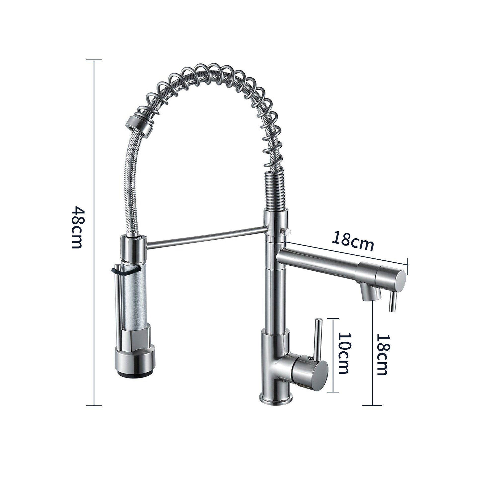 SEHAUSEU Küchenarmatur Wasserhahn Küche Bad Spültischarmatur Waschtischarmatur abnehmbar Hochdruckarmatur – Bild 2 von 5