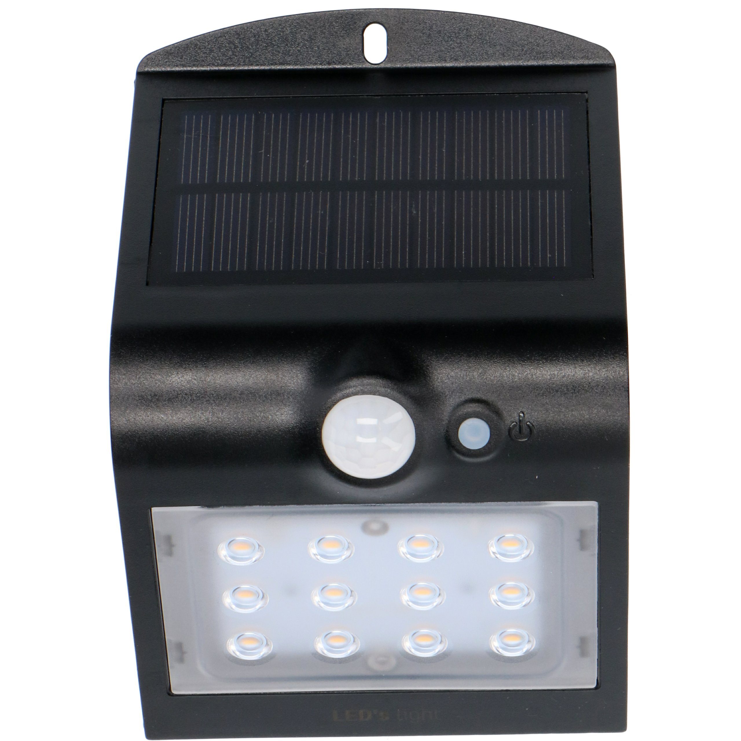 1,5 Bewegungsmelder warmweiß LED LED's Außenleuchte, LED, Solar Solarleuchte Watt light IP65 Backlight 0300411 LED mit