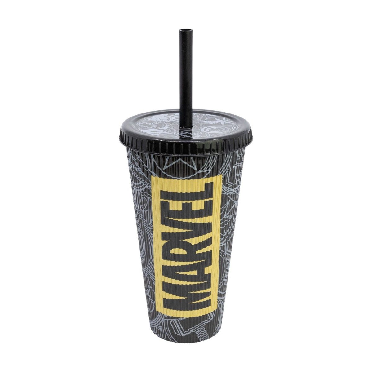 MARVEL Mehrwegbecher 790 ml mit strukturierter Oberfläche und Deckel für unterwegs, (Packung)