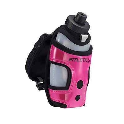 Fitletic Laufgürtel Hydra Pocket, Handtasche mit Trinkflasche, Ein-Hand Trinksystem Premium Laufausrüstung