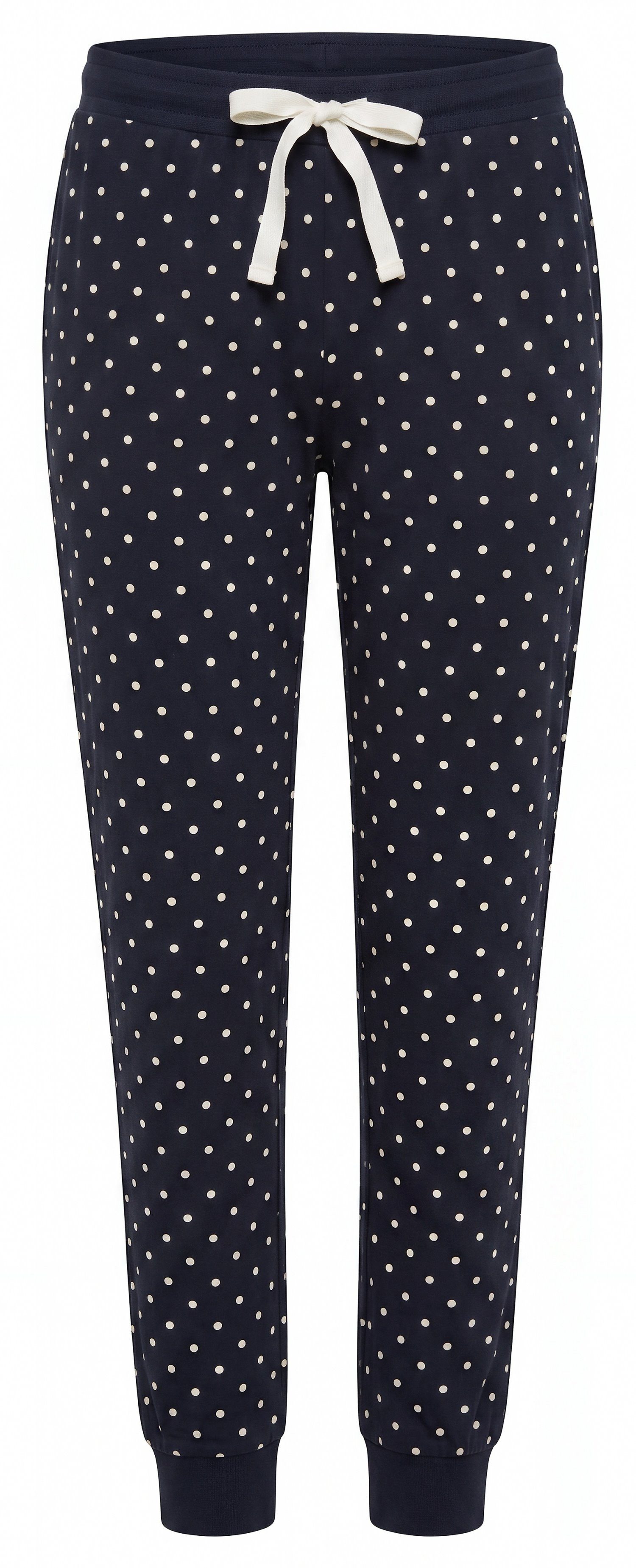 By Louise Pyjamahose Damen Schlafanzughose mit Bündchen (1-tlg) Modisches Design